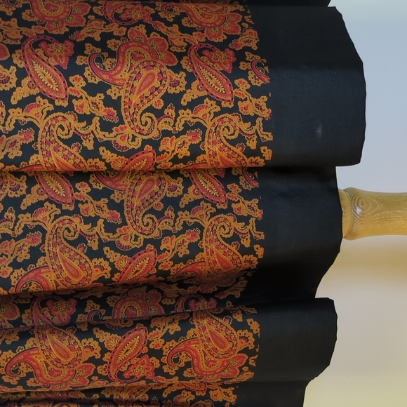 Jean Muir London Silk Dress Black & Paisley Print Size XS *Flaw* - Picture 17 of 17